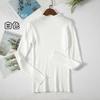 Women's Minimalist Turtleneck Pullover Sweater Warm Knitted Solid Color Basic Tops for Autumn Winter