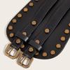 PU Leather Rivet Belt Spicy Girl Wide Waistband Elegant Pu Leather Corset  Ladies