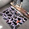 Various cute black cartoon cats carpet Yoga living room room decor children's crawling mat doormat area rug games mat