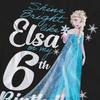 Frozen Unisex Adult Bright Like Elsa 6th Birthday T-Shirt