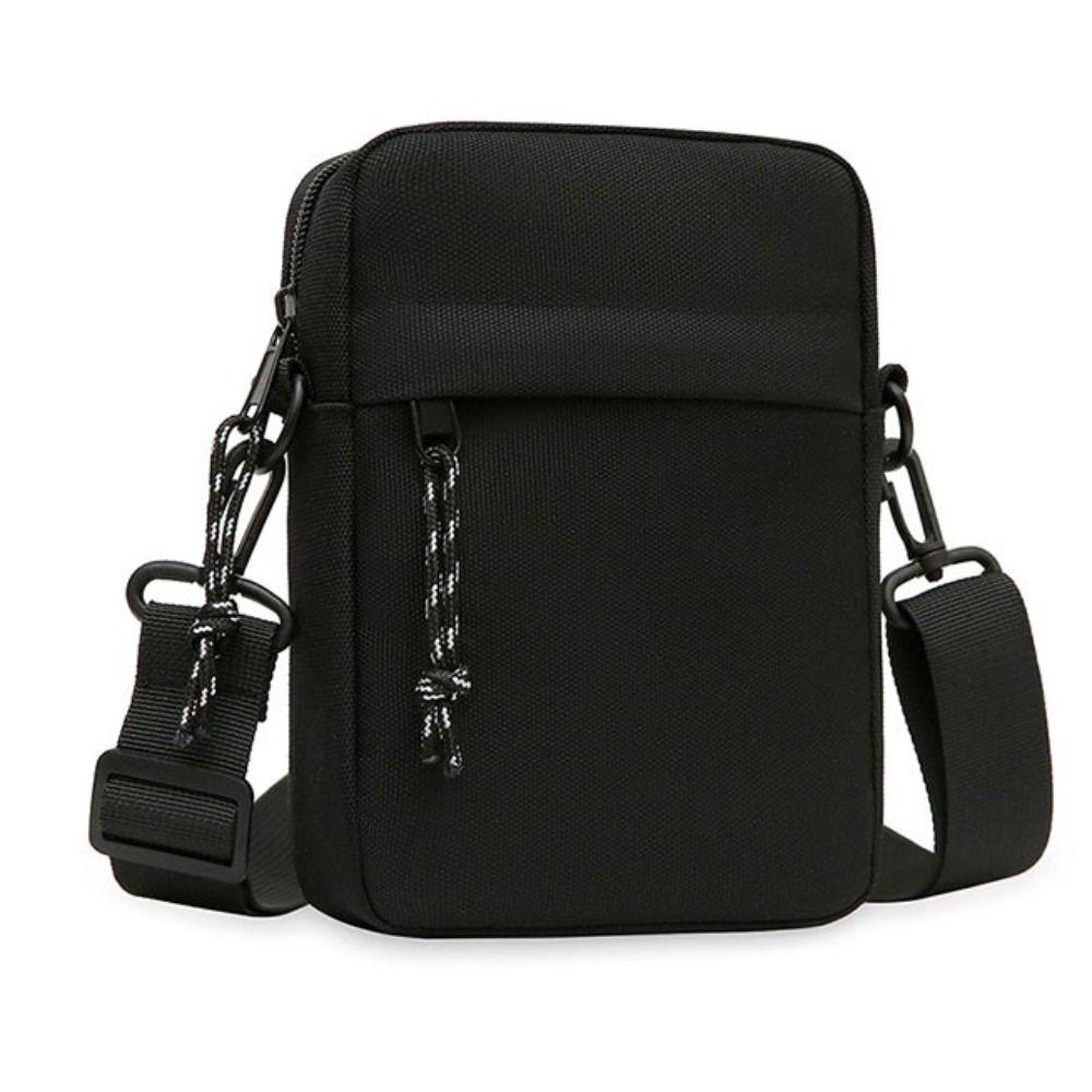 Messenger-Schultertasche für Herren, lässig, aus Canvas, kleine Umhängetasche mit Reißverschluss, einfache kleine Umhängetasche für Herren