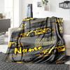 Custom Name Racing Theme Printed Blanket - Perfect for Couch, Bed, Travel & Outdoor Use | Machine Washable, Cozy & Durable.