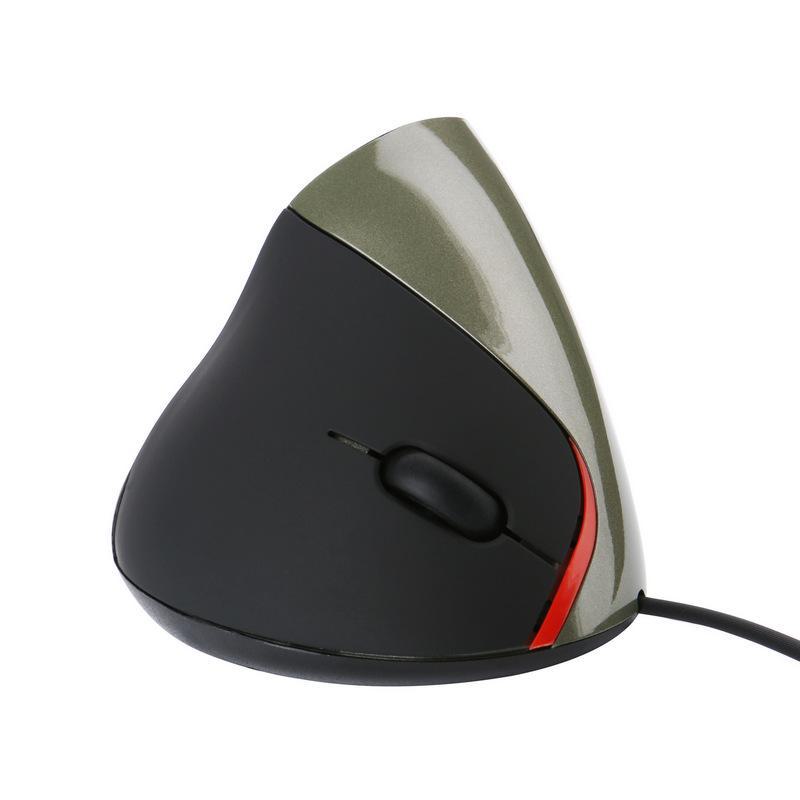 Ergonomic Vertical Optical Wired USB Mouse, Second Generation Wristband Design