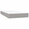 Vidaxl Letto Continentale Con Materasso, Grigio Chiaro, Tessuto, 90X200 Cm