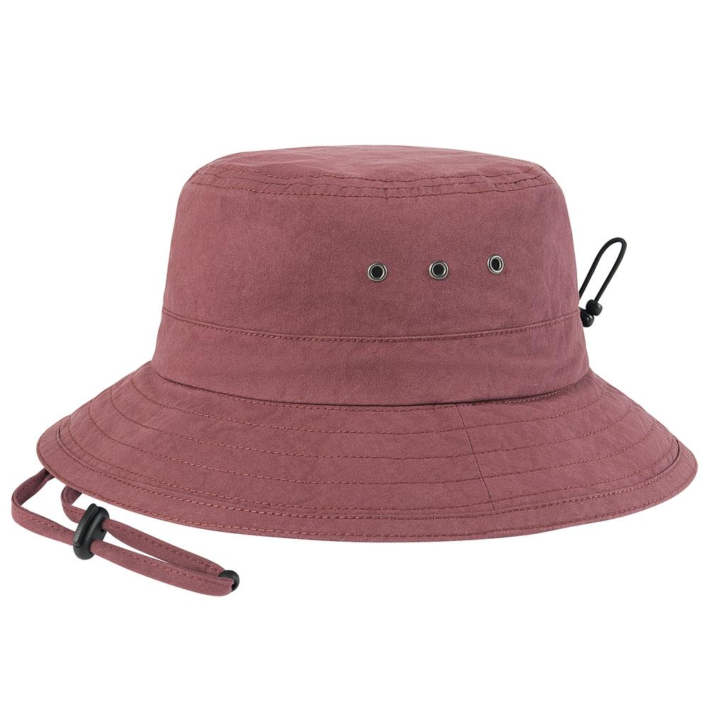 VOBOOM Unisex Eimerhut mit abnehmbaren Trägern 100% Baumwolle faltbar für Reisen Angeln Jagen Outdoor Camping Hut für Männer Frauen