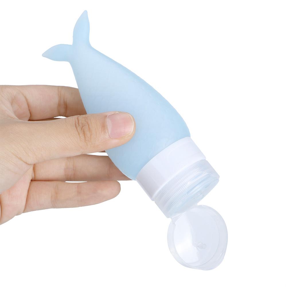 2 Stück Tragbare Silikon Reise Squeeze Flasche Kosmetik Duschgel Lotion Behälter für Geschäftsreise