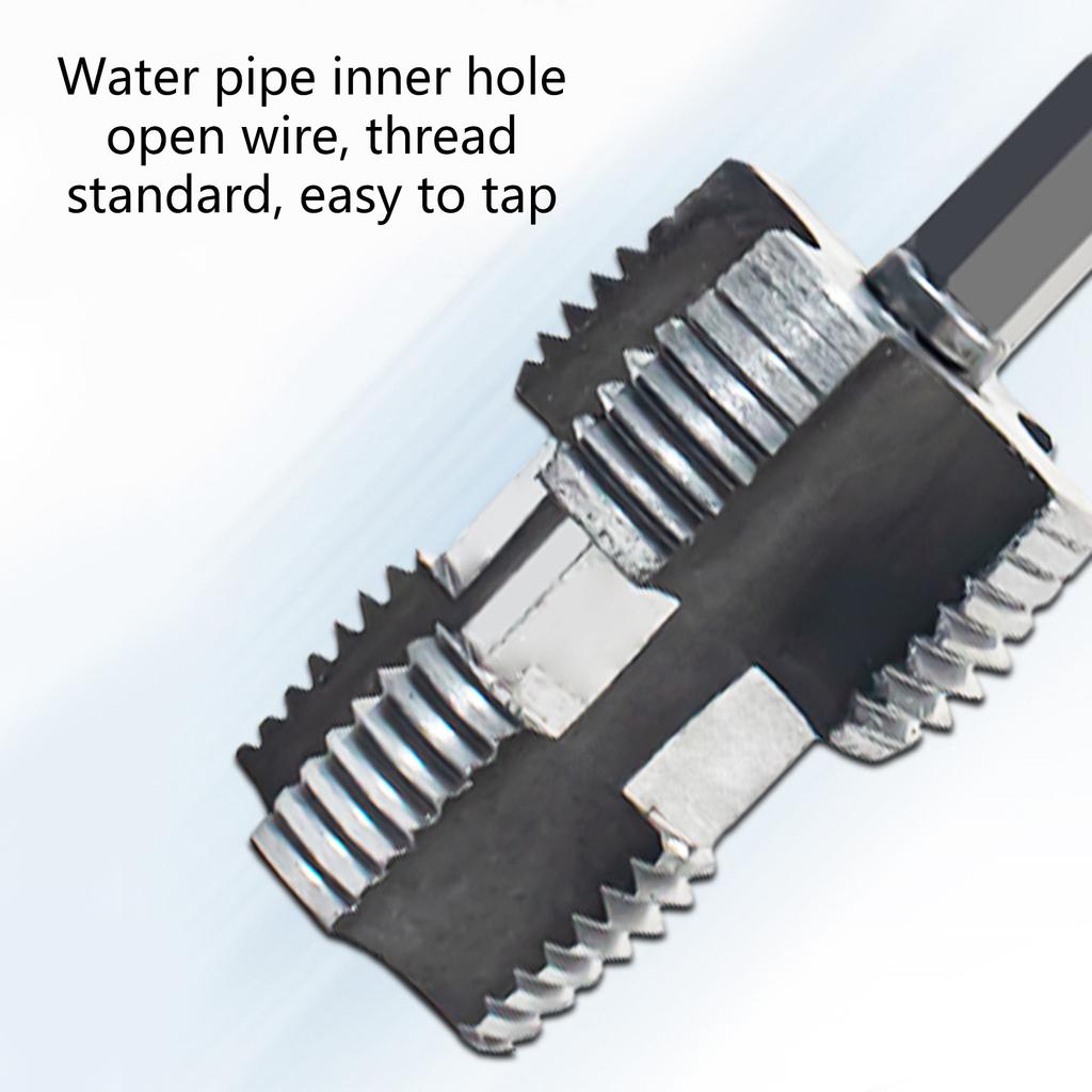 Bohrmaschinenkompatibler PVC-Rohrgewindeschneider PVC-Gewindeschneiderwerkzeug Kunststoffrohr Gewindebohrer Schneideisen Rohrgewindeschneider Zubehör