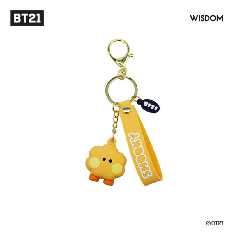 BTS BT21 Porte-clés officiel Minini avec sangle et figurine authentique