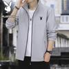 Playboy Men's Casual Stand Collar Spring Autumn Jacket