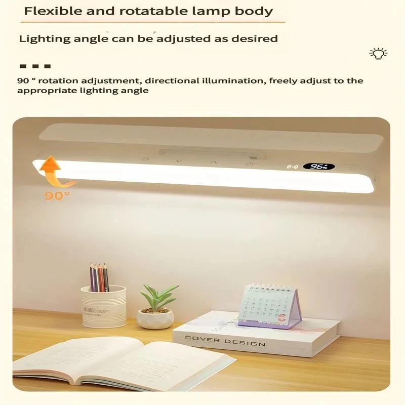 LED Touch Table Lamp Magnetic Desk Lamp Remote Control Timing for Reading Cabinet Mirror Bedside Rechargeable Night Lights