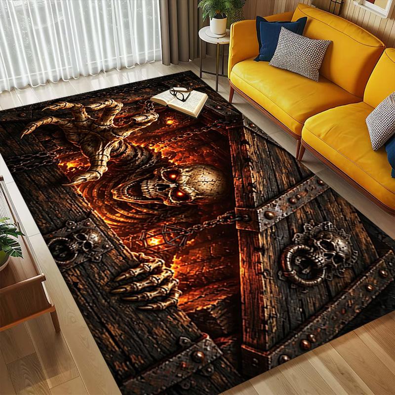 Skull Box Living Room Nonslip Area Rug Soft Carpet For Bedroom Game Playroom Sofa Office Home Decor Doormat Christmas Gift C9302811