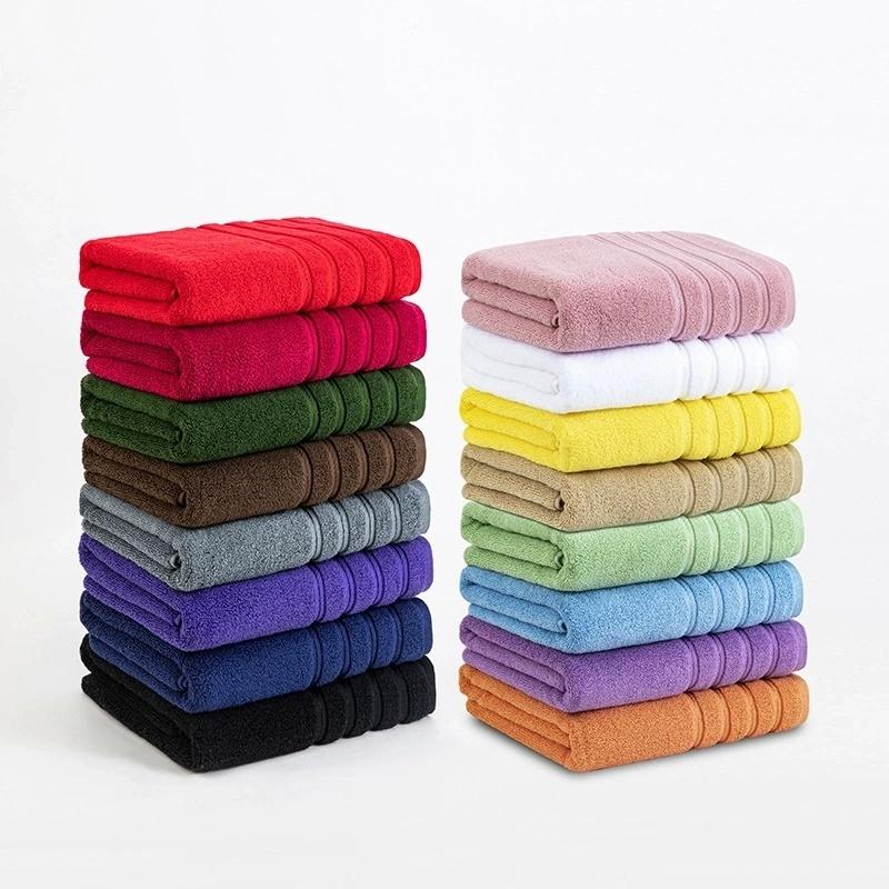 1PC Random Color Face Towel,100%Cotton Water Absorbent Soft Hand Hair Towels For Adults Kids Home Hotel Sport 35*75 Stripe Decor