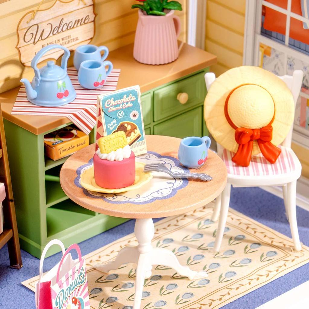 ROBOTIME Rolife 3D Puzzle Sunshine Sip Veranda DIY Miniaturhaus DWS07B