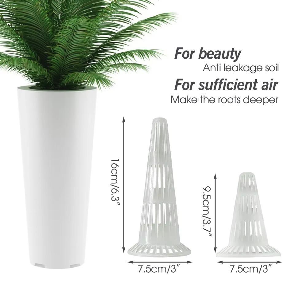 10pcs Leakproof Flower Pot Bottom Net Breathable Bonsai Pot Conical Bottom Durable Hole Mesh Cup