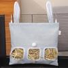 Small Pets Hay Feeder Bag for Guinea Pig Rabbit Bunny Chinchillas Small Animal Hooks Hanging Dried Grass Feeding Dispenser