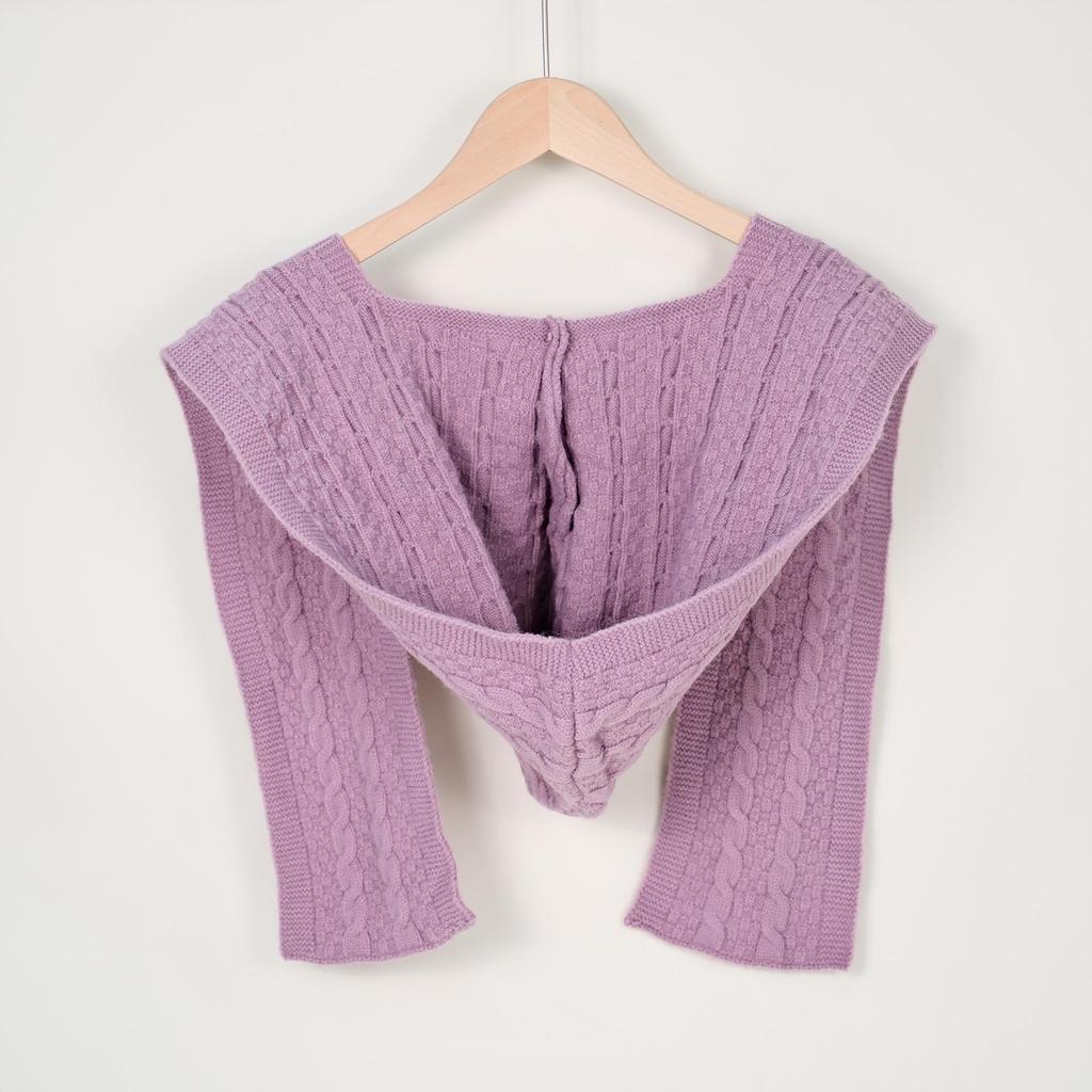Women's Korean Knitted Hooded Shawl Vest - Casual Solid Color Layered Outerwear