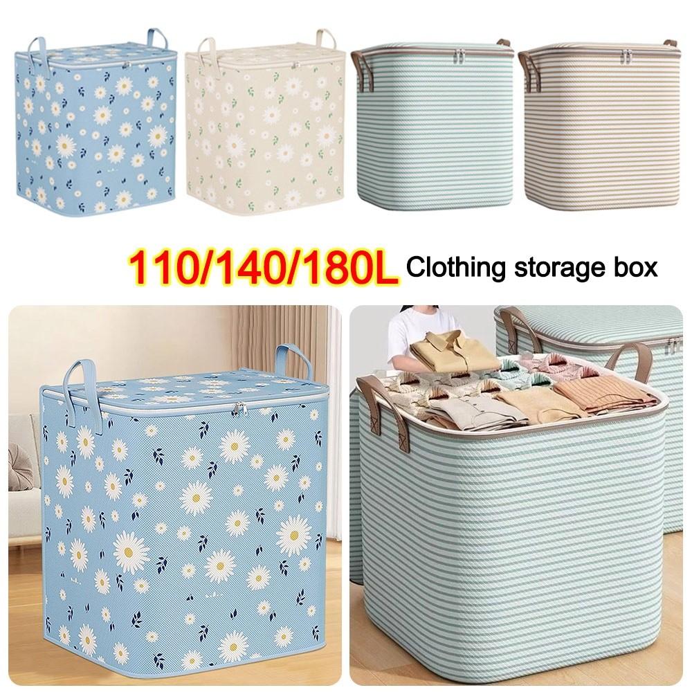 Non-Woven Fabric Quilt Storage Bag Large Capacity Wardrobe Sorting Storage Bucket Home
