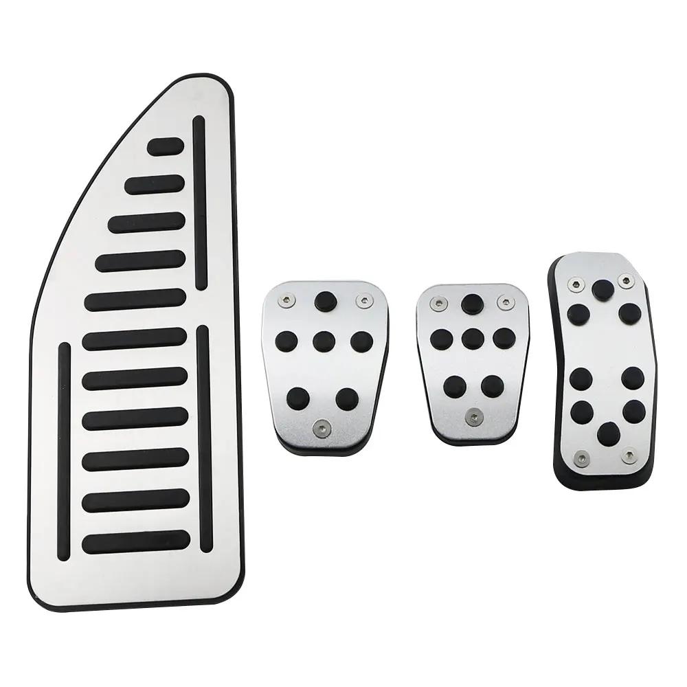 Car Pedal Cover for Ford Fiesta MK7 2009 - 2015 Ecosport 2012 - 2017 LHD Accelerator Gas Pedals Pads Aluminium Alloy Rubber