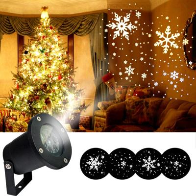 Projetor de luz de floco de neve de natal decoração de festa de natal laser led luz de palco lâmpada externa holofote de neve decoração de jardim
