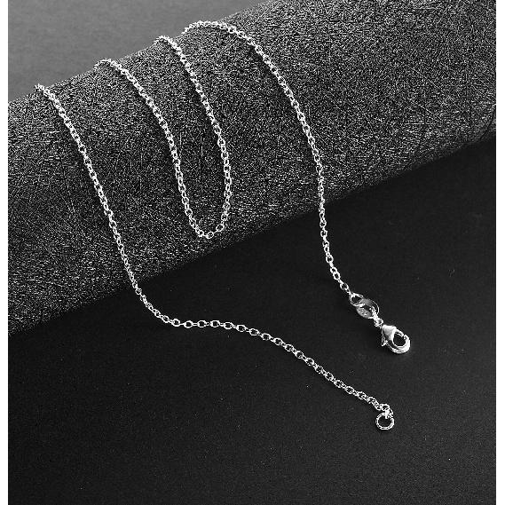 Wholesale 925 Sterling Silver 5pcs/Lot 18'' 45cm Fine Chain O-Chain Necklaces For Women Fashion Jewelry Silver Necklace