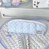 Polka Dot Pencil Case Soft Padded Durable Zipper Dustproof Stationery Organizer for Students School Business Trip Use