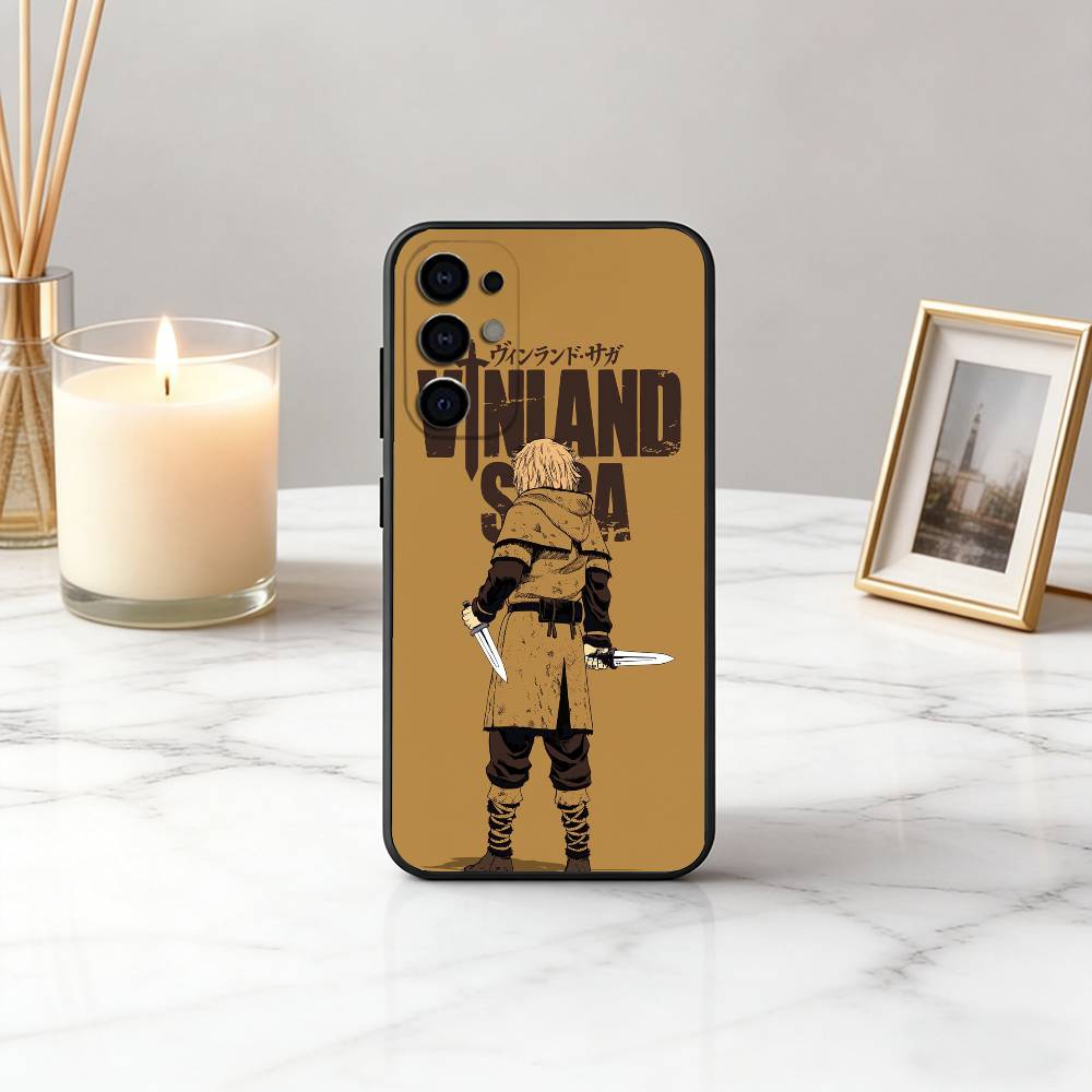 V-Vinland S-Saga T-Thorfinn-VST Handyhülle Schwarzes Silikon Weich Für Samsung S25,S24,S21,S22,S23,S30,Ultra,S20,Plus,Fe,Lite
