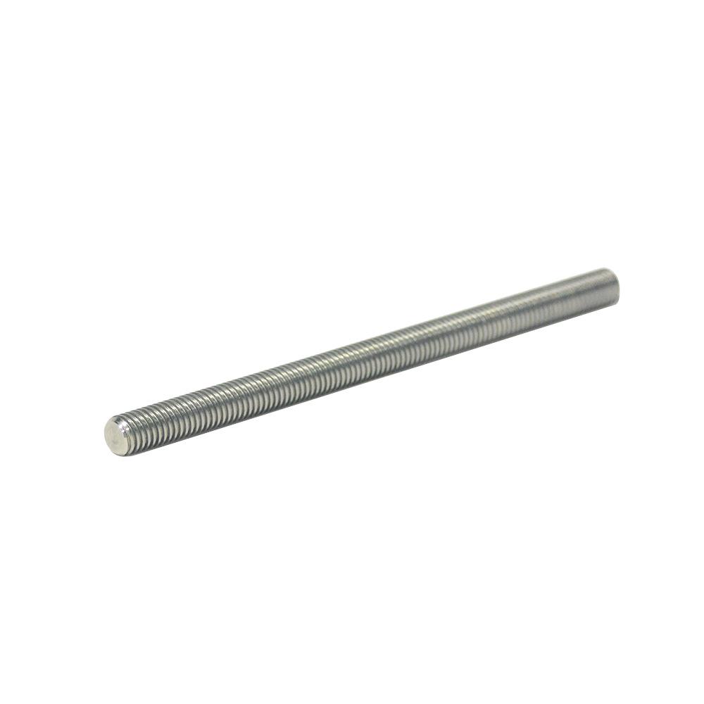 Link CNC T12 Lead Screw, 304 Stainless Steel Trapezoidal, 2mm Pitch, 4mm Lead, Includes Nut