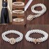 Elegant Pearl Waist Chain For Women With Adjustable Elastic Belt For Summer Fashion Accessory