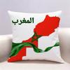 Morocco Map Flag Doublesided Print Pillow Case Cushion Cover Throw Pillow Case For Car Sofa