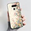 Weiche Hülle für LG K50S K40S Handyhülle LMX540HM LM-X540 LMX430HM LM-X430 Modischer Schmetterling Blume Schwarzer Silikon-Stoßfänger Abdeckung