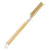 1 Pcs Portable Pizza Oven Long Wood Handle Cleaning Brush Easy Cleaning Hard Bristles Grill Brush For Pizza Oven Grill Cleaning