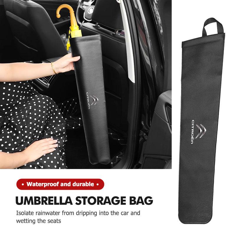 Hangable Car Waterproof Umbrella Holder Seat Back Storage Bag For Citroen C5 C1 C2 C6 C4L DS3 DS4 DS5 C-Elysee Grand Berlingo