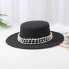 Chapeaux Fedora en Laine Européens et Américains pour Femmes: Style Automne/Hiver avec Chapeaux Jazz Rétro Français à Large Bord