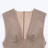 2026 Spring Women's Striped Waist-Cinching Slim Dress - European & American Style