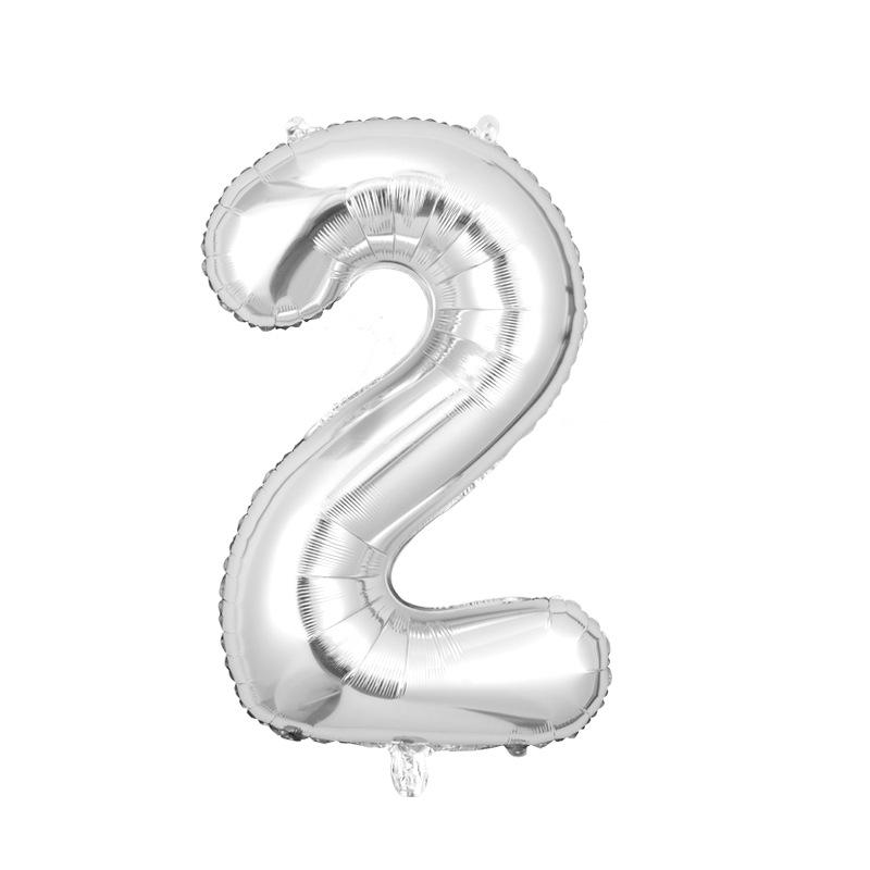 32-Inch Digital Balloons Numbers 0-9 Birthday Par Decoration Wedding Ceremony Room Arrangement Festival Celebration Supplies