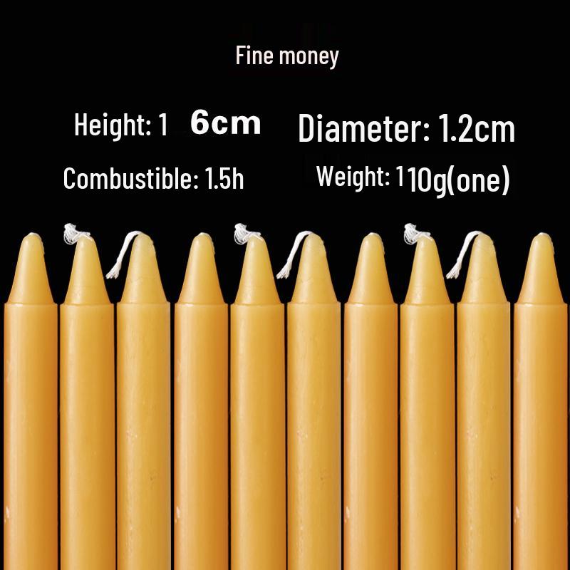 Red and White Long-Burning Smokeless & Odorless Emergency Candles for Power Outages & Disaster Prevention with Silk Flowers