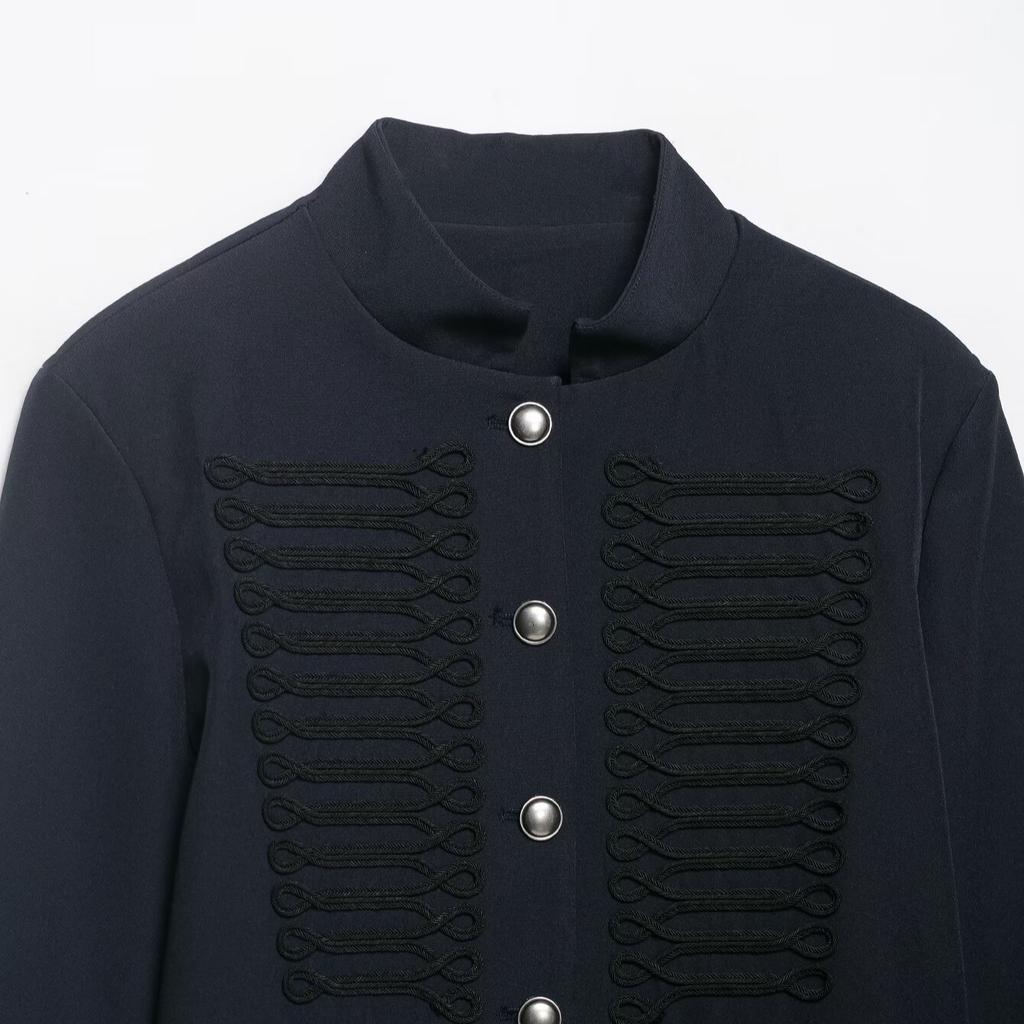 2026 Spring New Product European and American Cross-border Women's Clothing Street Fashion Single-breasted Short Jacket w039 8064
