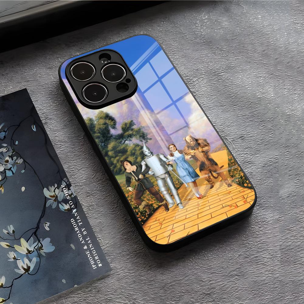 

The W-Wizard Of O-OZ Movie Phone Case For IPhone 17 Air 16 E Pro Max 15 14 13 Mini 12 Pro 11 Max Plus Black Glass Cover iPhone 16 Pro Max