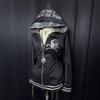 2026 New Arrival Dark Streetwear Zip Up Hoodie Y2K Slim Fit Gothic Sweatshirt Teens Youth