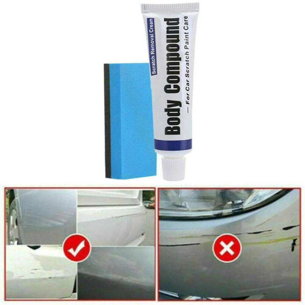 Kratzerentferner für Autos Polierpaste mit Schwamm, Autolackpflege-Set Lackreparaturspray für Autos und Motorräder