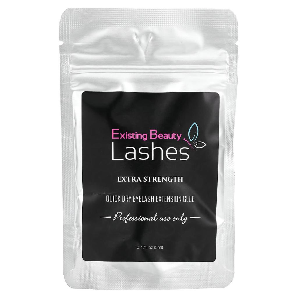 Existing Beauty Lashes, Rychleschnoucí lepidlo na prodlužování řas, Extra silné, 0,17 fl oz (5 ml)