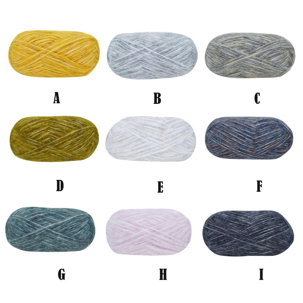 Buy Coarse Wool Group Mohair Bar Needlework Wool Thread Handwoven Scarf Line DIY at affordable