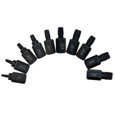 10pcs Professional Screw Extractor Kit with Alloy Steel Extractors and Easy Out Drill Bits for Damaged Screw Removal