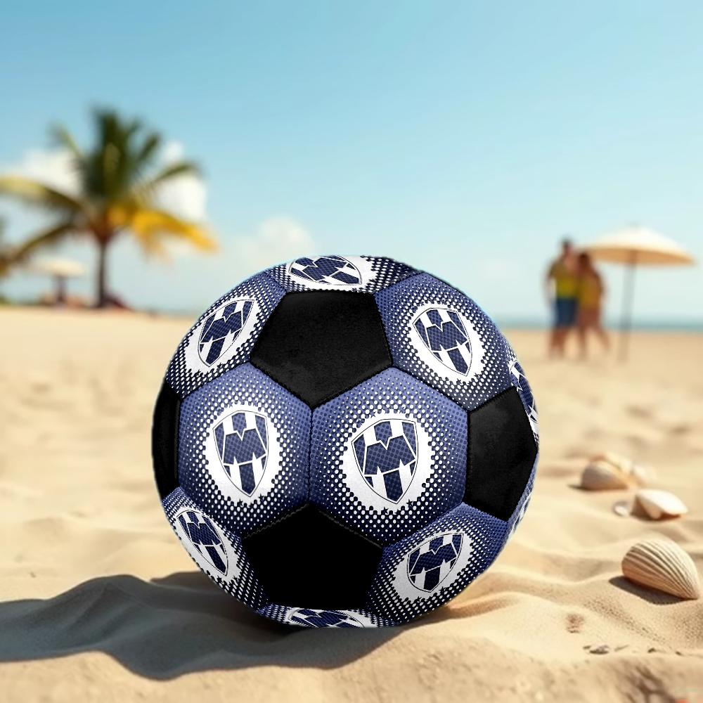SIZE 5 C.F. Monterrey Soccer Ball Colorful All Ages Machine Stitched PVC Competition Ready Durable High-Bounce