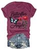 Women's Plus Size Tank Top Butterflies Appear When Angels Are Near Suitable for Sports and Daily Wear Sleeveless Casual Top,