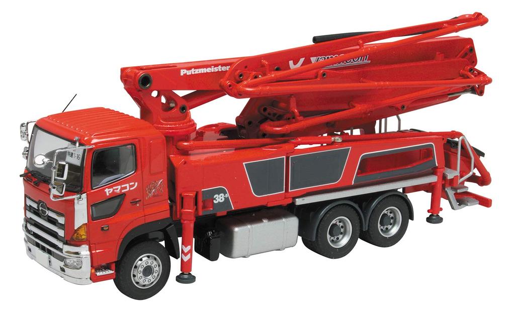 PLATZ Scale Putzmeister Concrete Pump Truck Shin Godzilla Special Construction Equipment Platoon Specification Diecast Model 1/50 M38-5 "Yamacon"