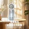 Handheld Cold Compress Fan Foldable Digital Display 100-Speed Adjustable Transparent Mecha Handheld Fan USB Charging