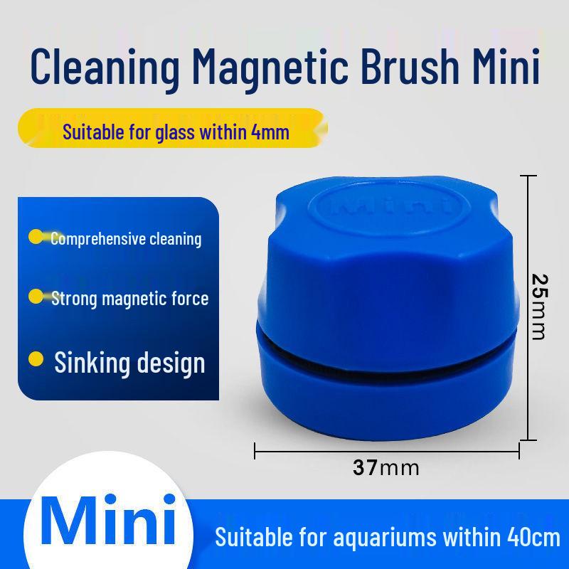 Magnetic Double-Sided Fish Tank Brush for Glass Algae Removal