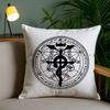 F-Fullmetal A-Alchemist Cushion Cover Soft Short Plush Double-Sided Printing Home Decor Machine Washable Pillow Case Gift