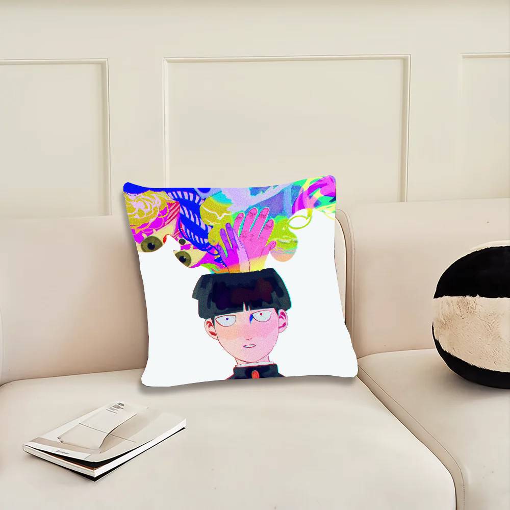 Shigeo Kageyama Manga Mob Psycho 100 Pillow Case Sofa Cushion Cover Room Home Decoration